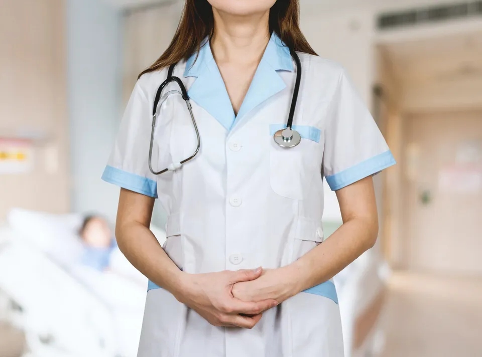 Doctor with patient