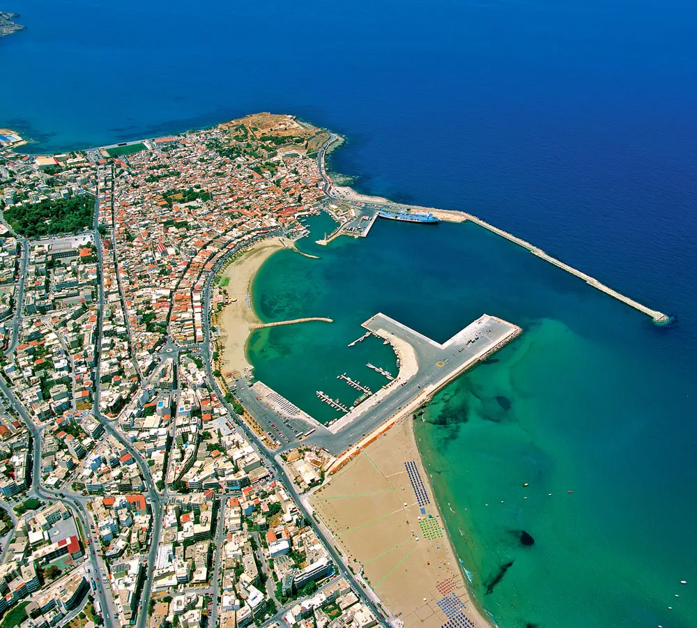 Aerial view of Rethymno, Crete